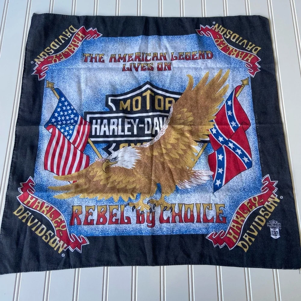 Harley Davidson Vintage “ Rebel by Choice” Bandana